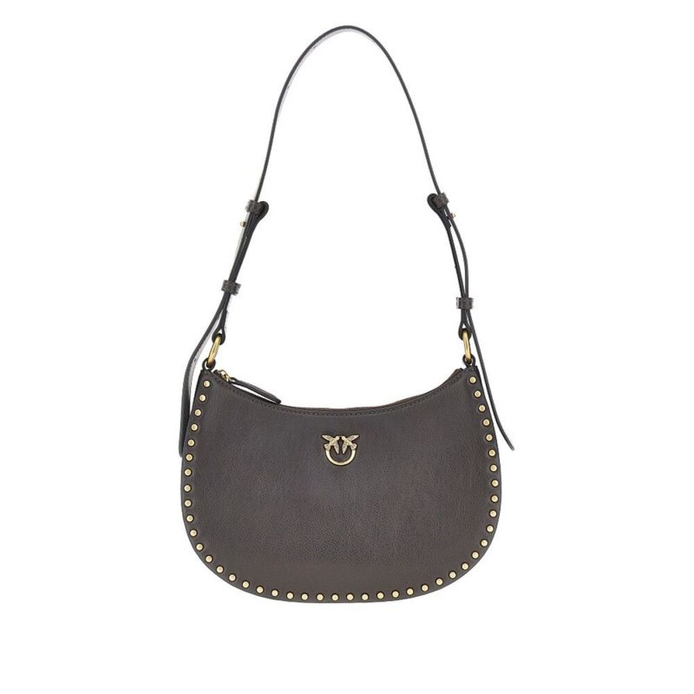 Pinko Women Leather 'Mini Half Moon' Shoulder Bag